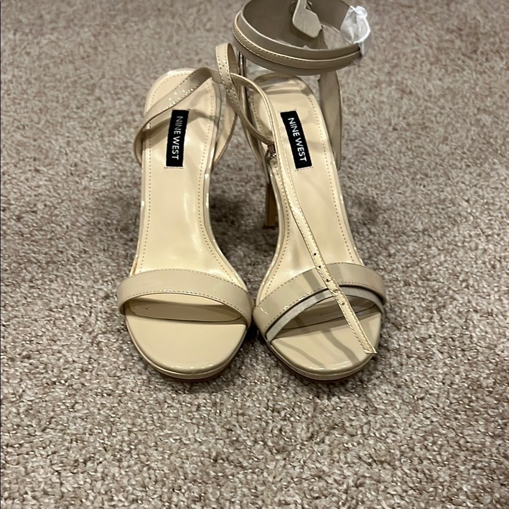 Nine West Cream Stiletto Heels Elegant Design